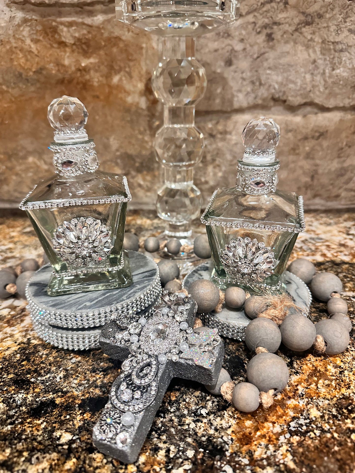 Petite Embellished Crystal Bottle