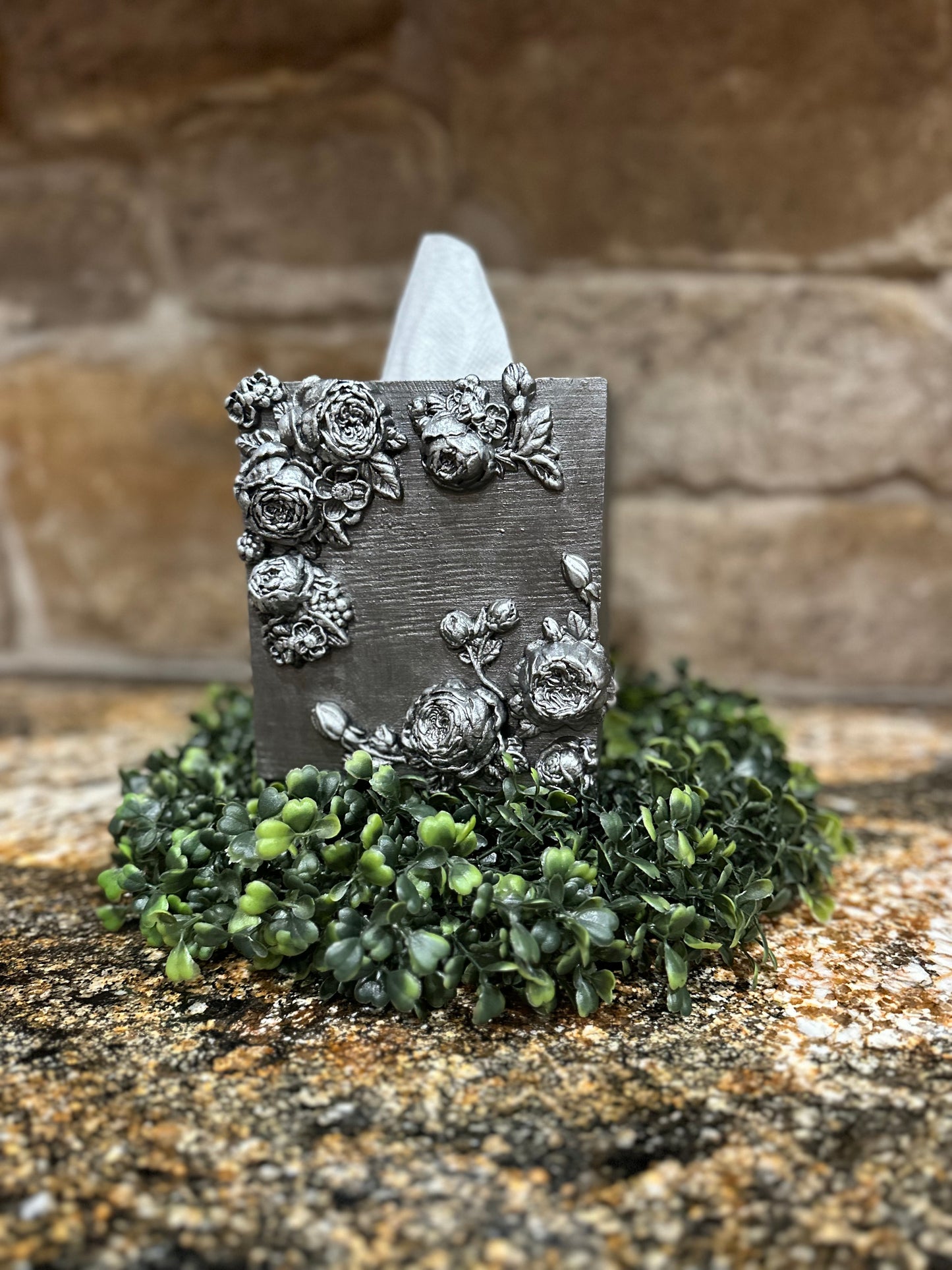 Rose Floral Tissue Box