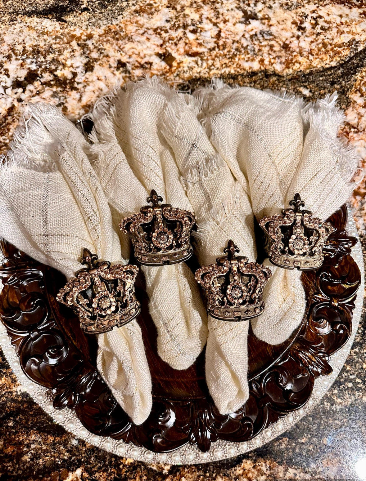 Crown Napkin Ring Holder