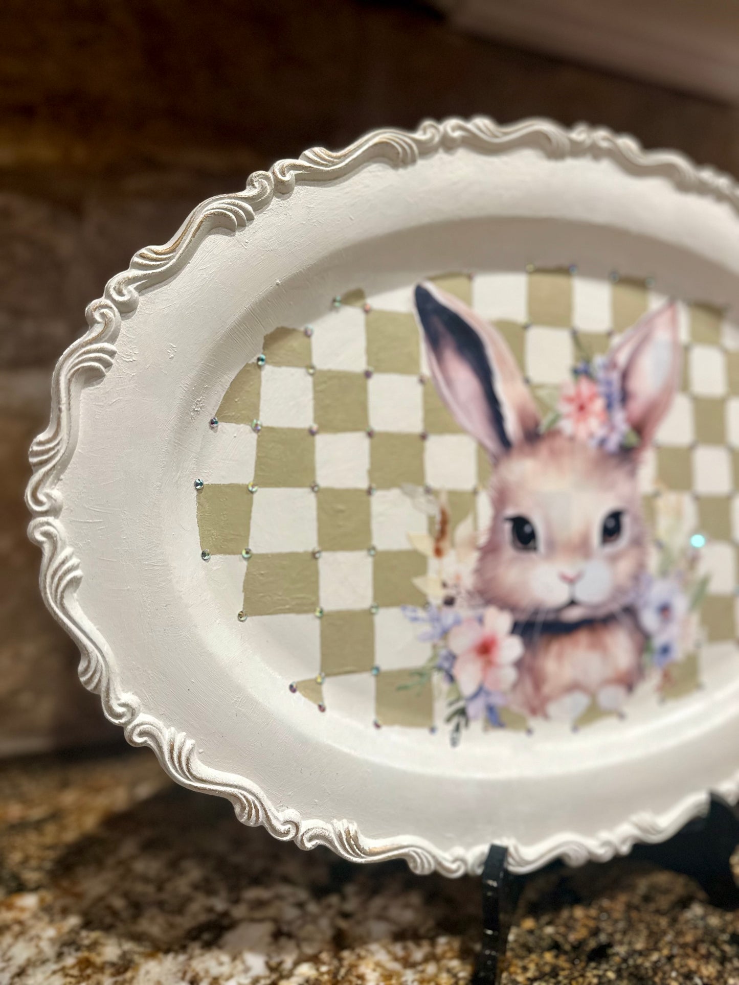 Bunny Tray, Easter Tray, Passover platter