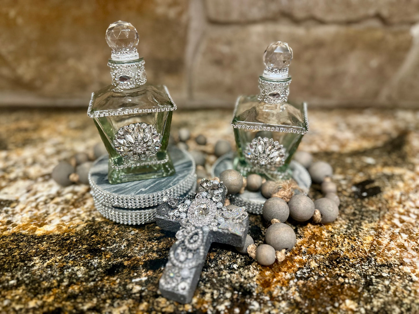 Petite Embellished Crystal Bottle