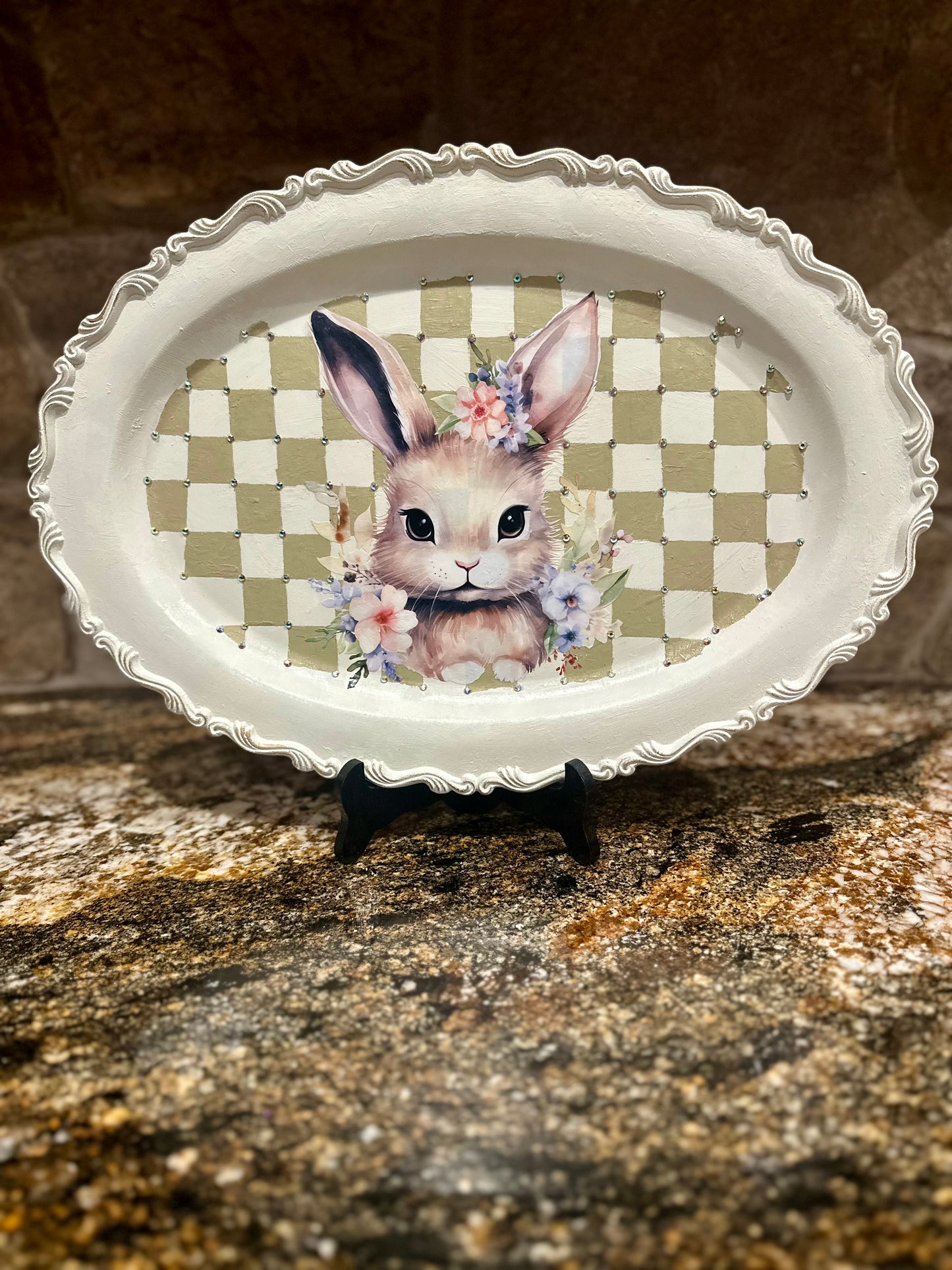 Bunny Tray, Easter Tray, Passover platter