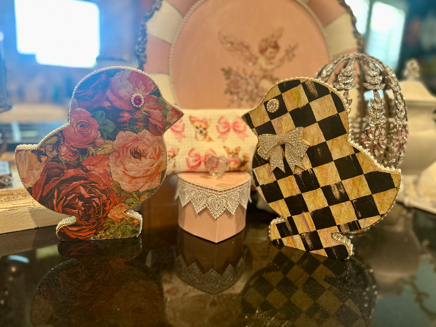 Baby Chick Reversible Decor, Spring Decor