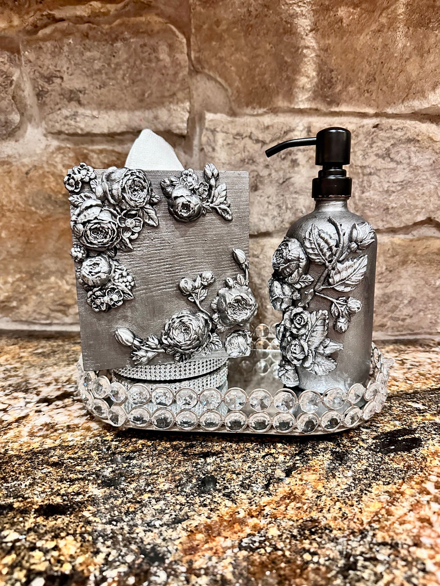 Rose Floral Tissue Box