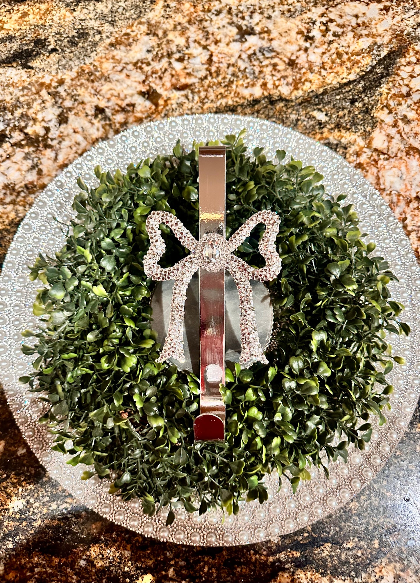 Embellished Bow Wreath Hanger