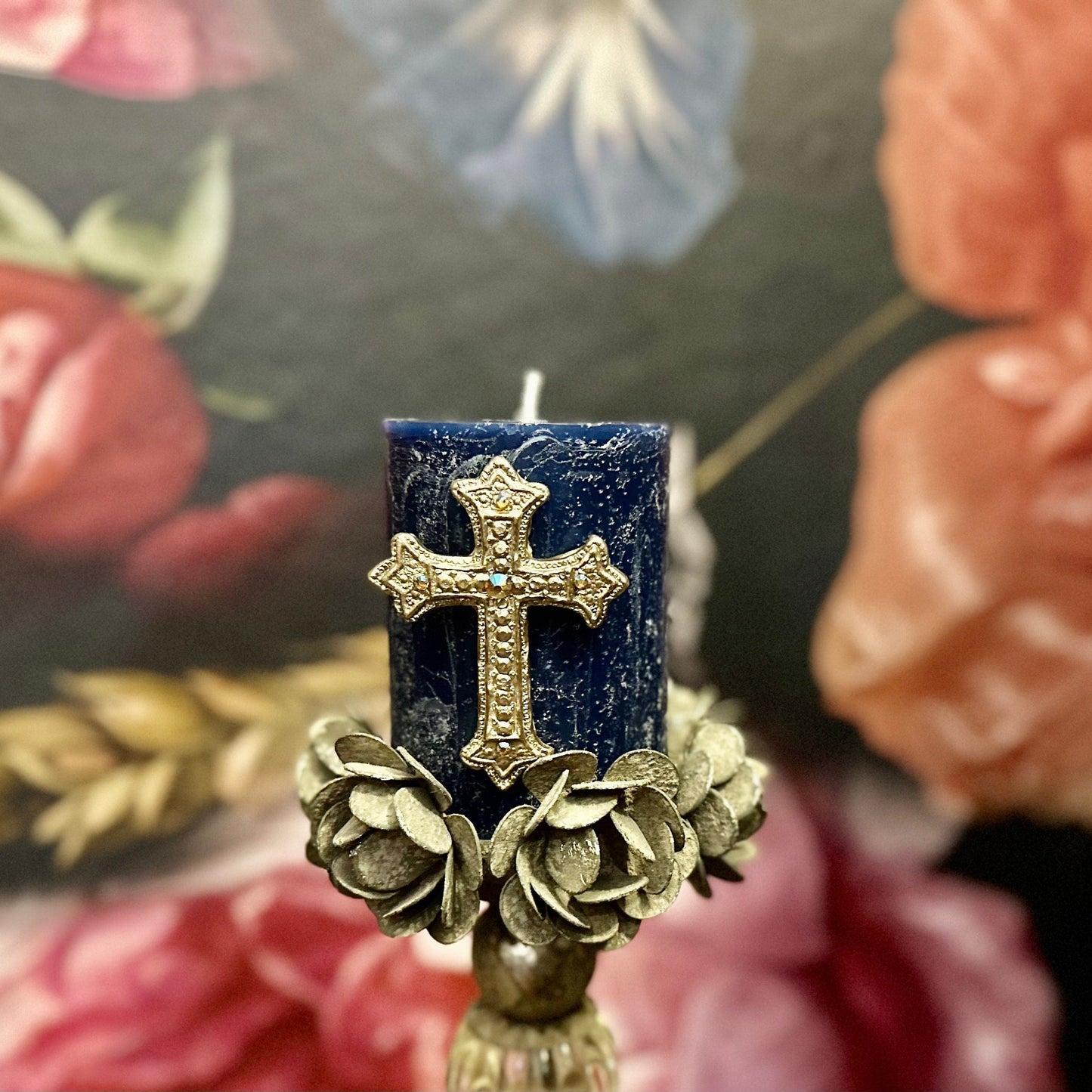 Gold|silver Cross Candle Pin