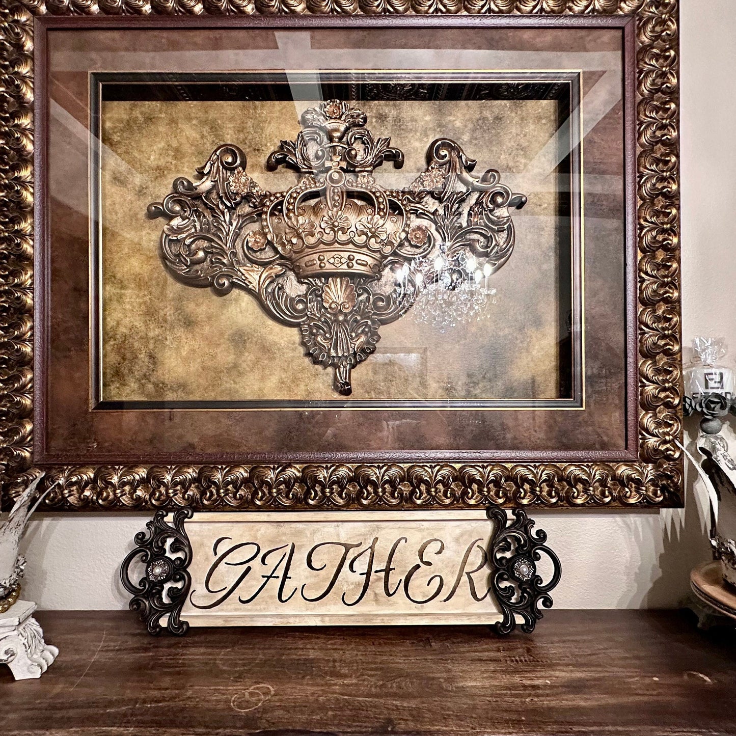 Decorative “GATHER” Plaque