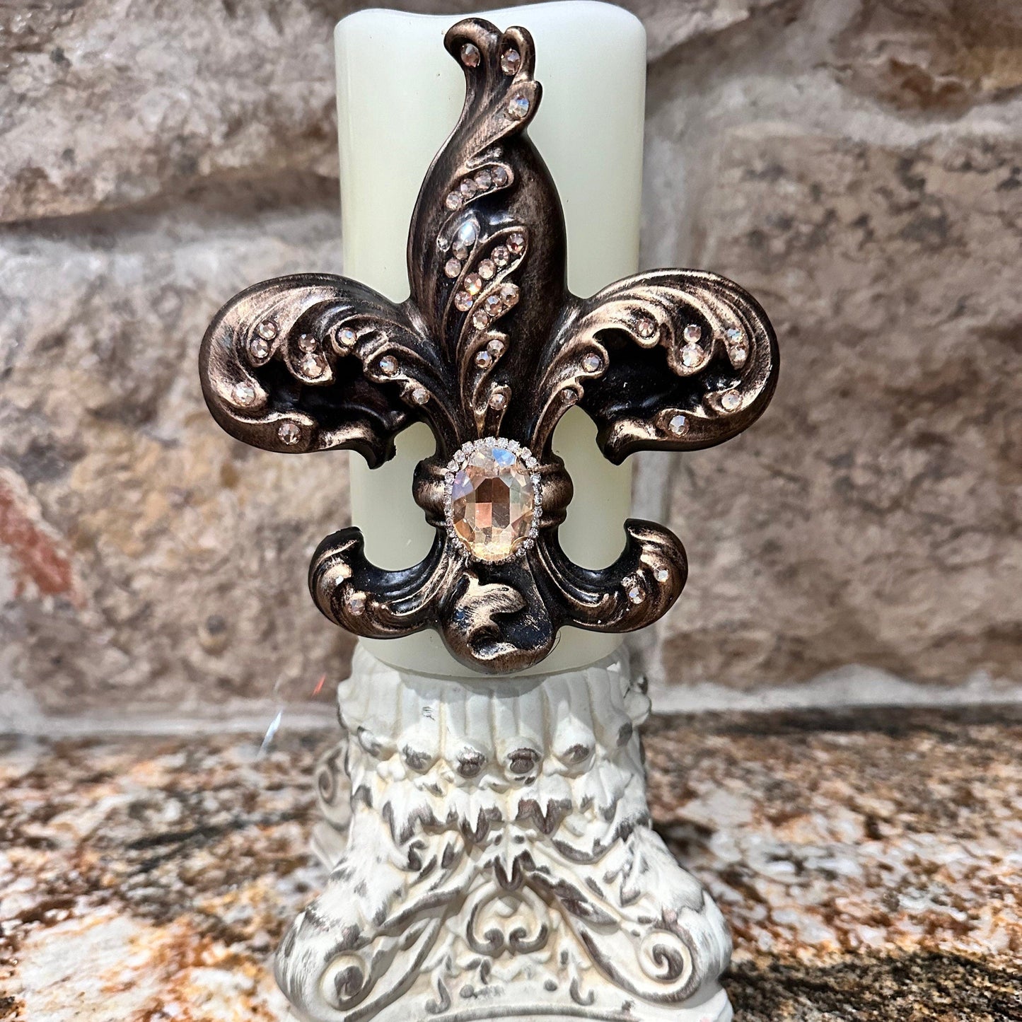 Fleur De Lis Candle Pin