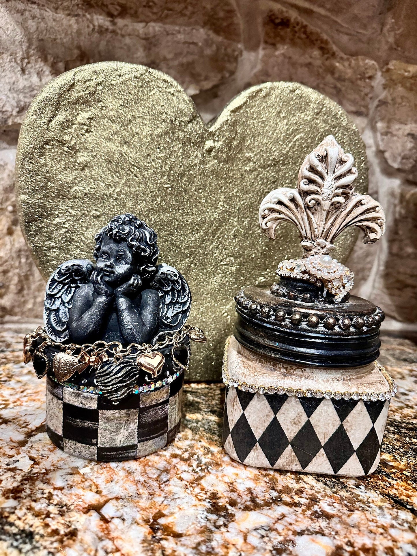 Cherub Glass Jar