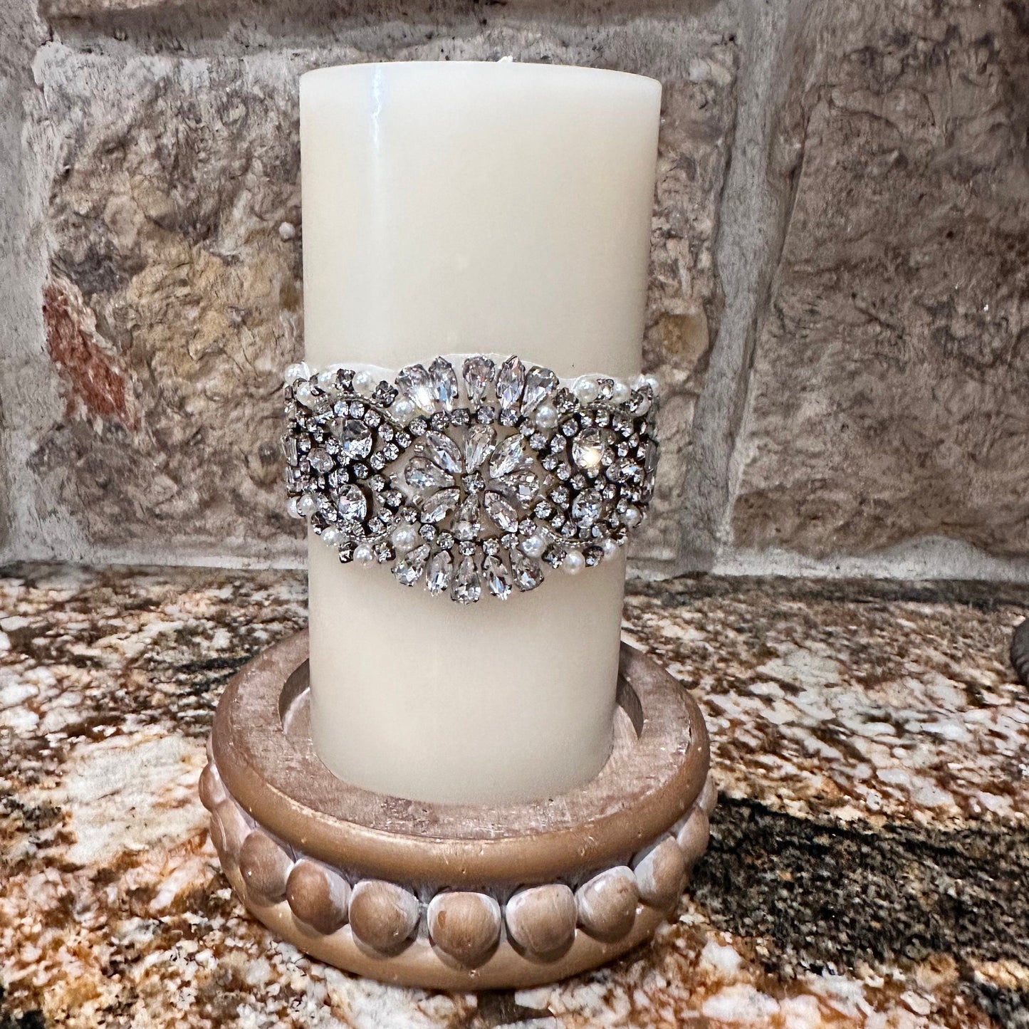 Wood Candle Holder