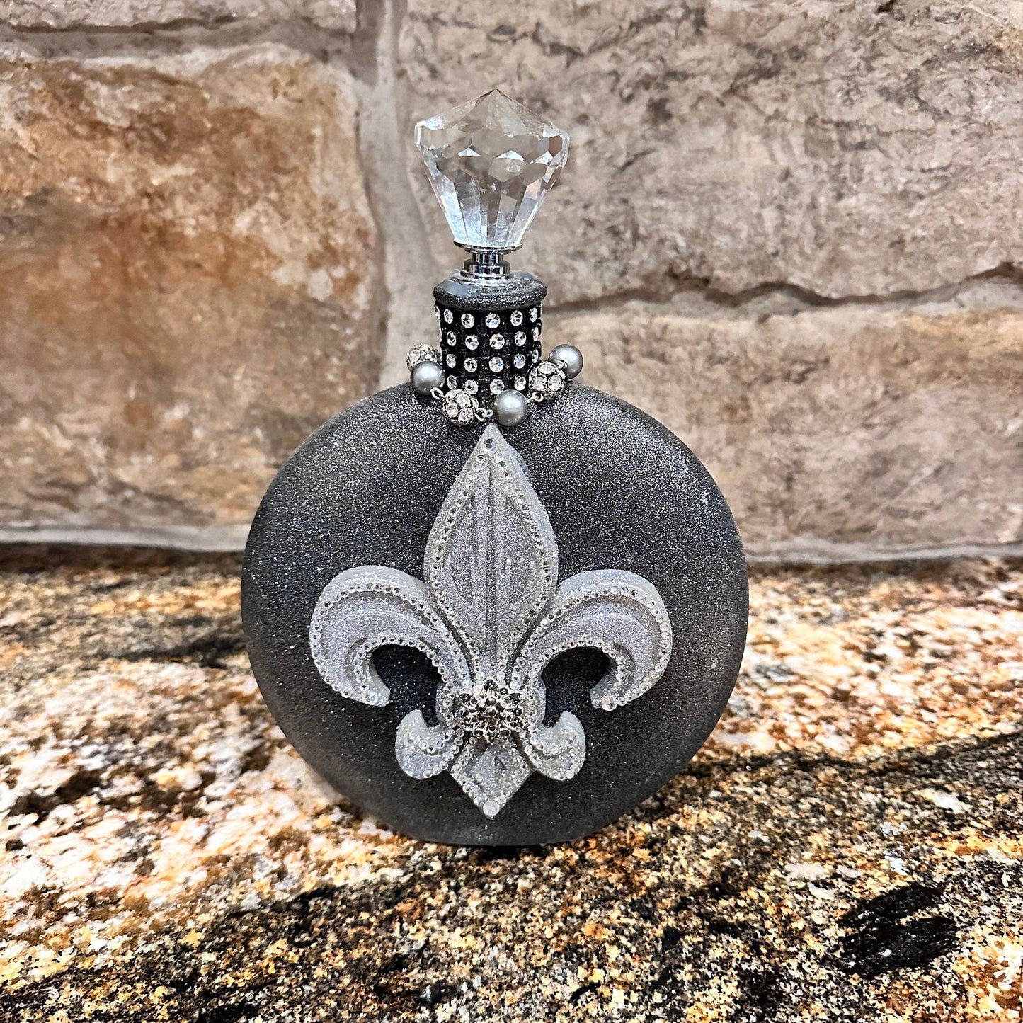 Decorative Bottle Fleur De Lis