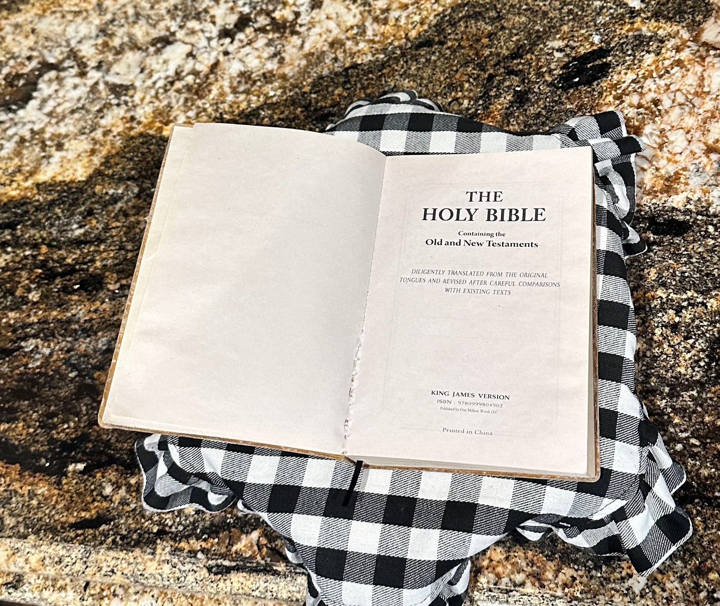Vintage Embellished Holy Bible Old and New Testament