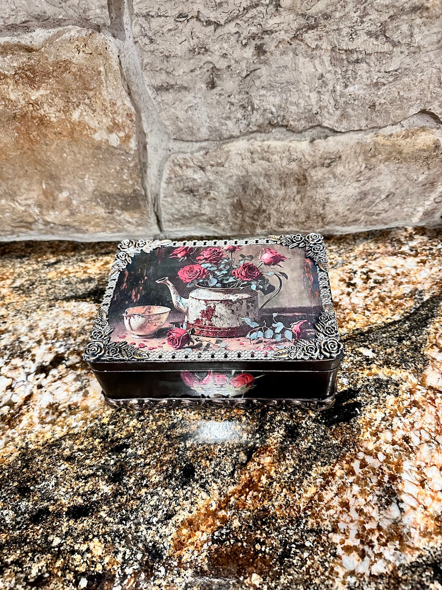 Wood Trinket Jewelry Box