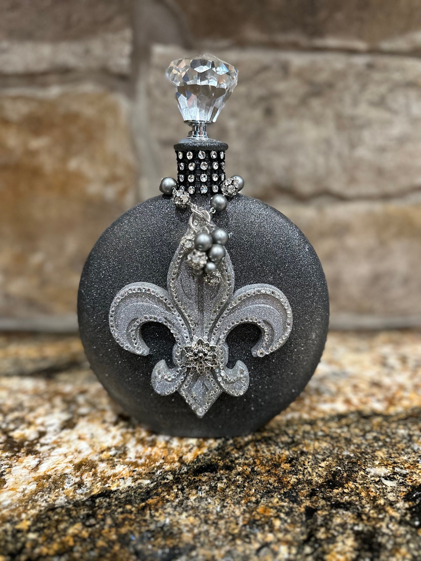 Decorative Bottle Fleur De Lis
