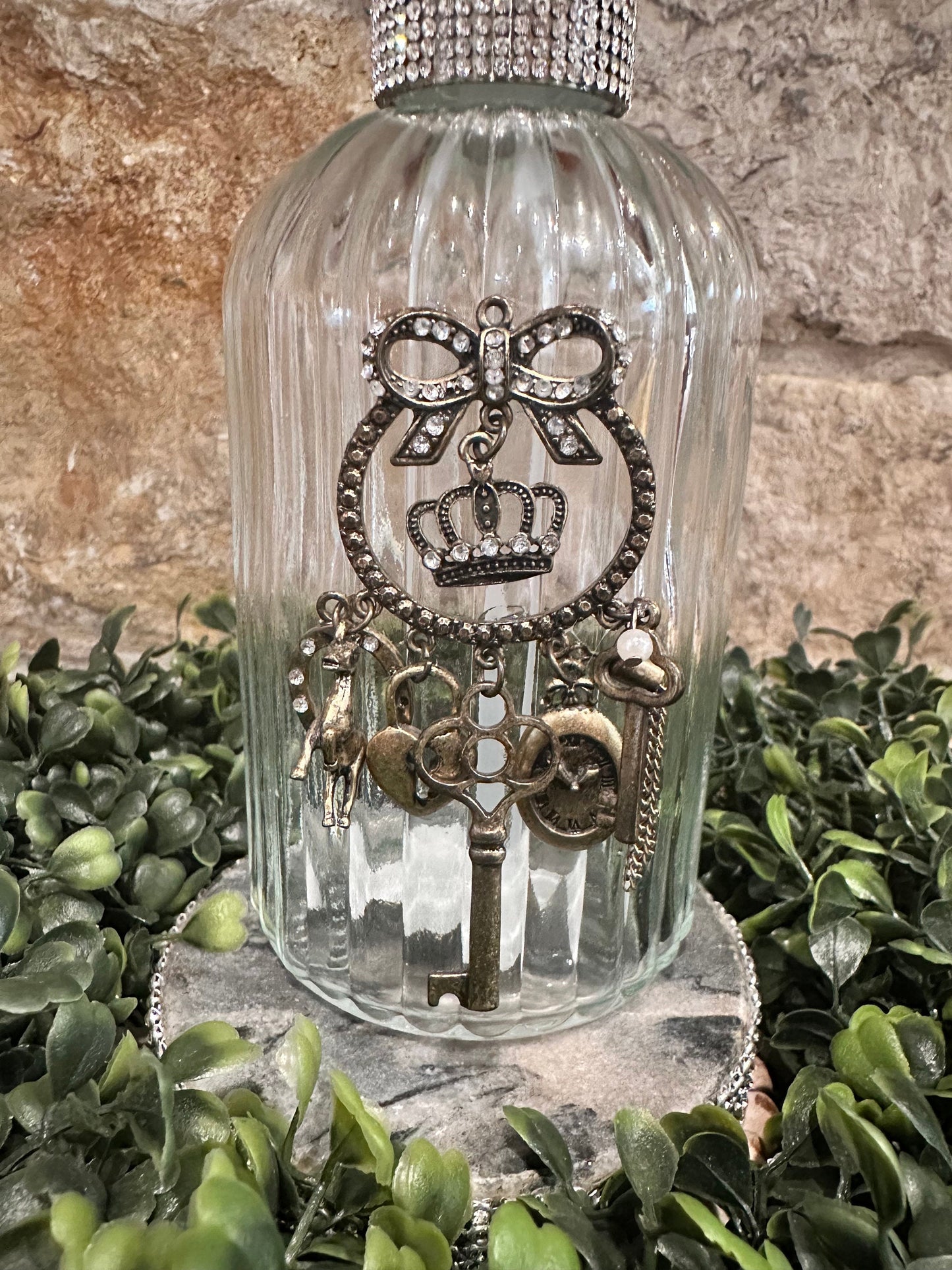 Vintage Broach Glass Dispenser