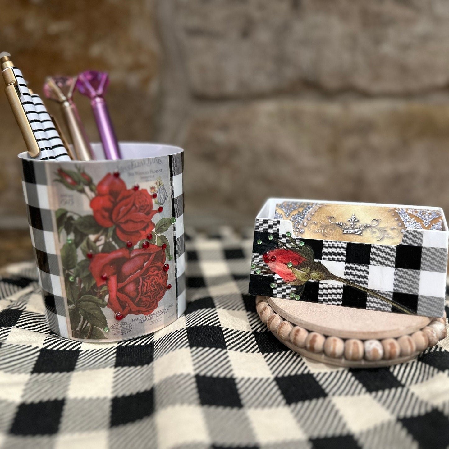 Rose Business Card Holder