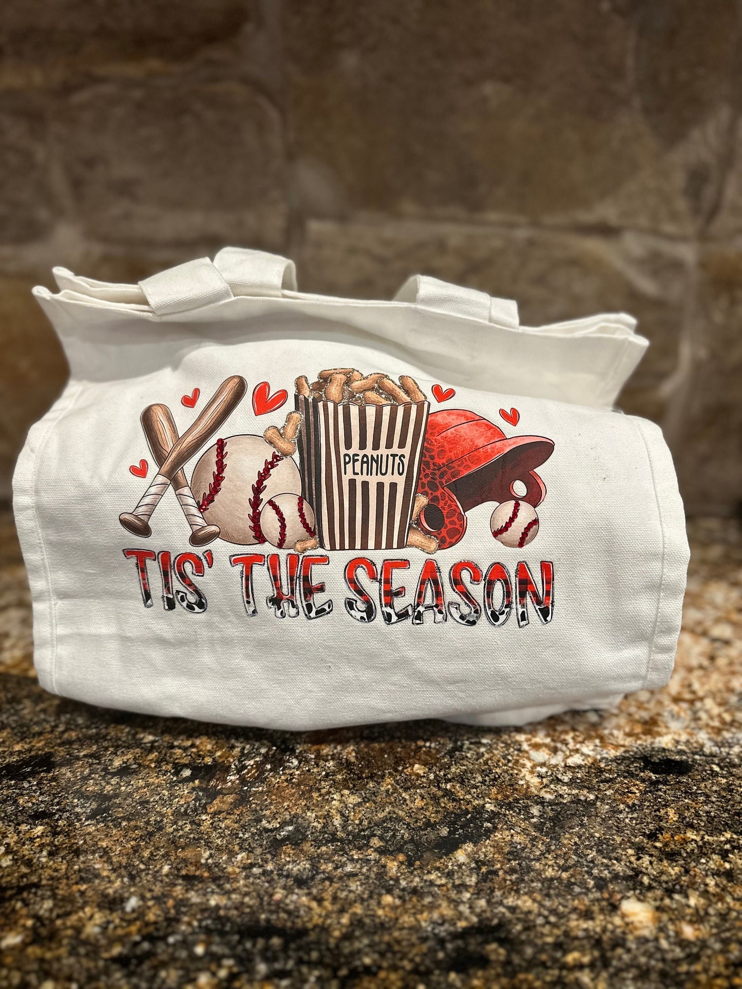 Baseball mom bag, baseball tote, baseball shoulder bag, baseball cotton tote, baseball team mom gift