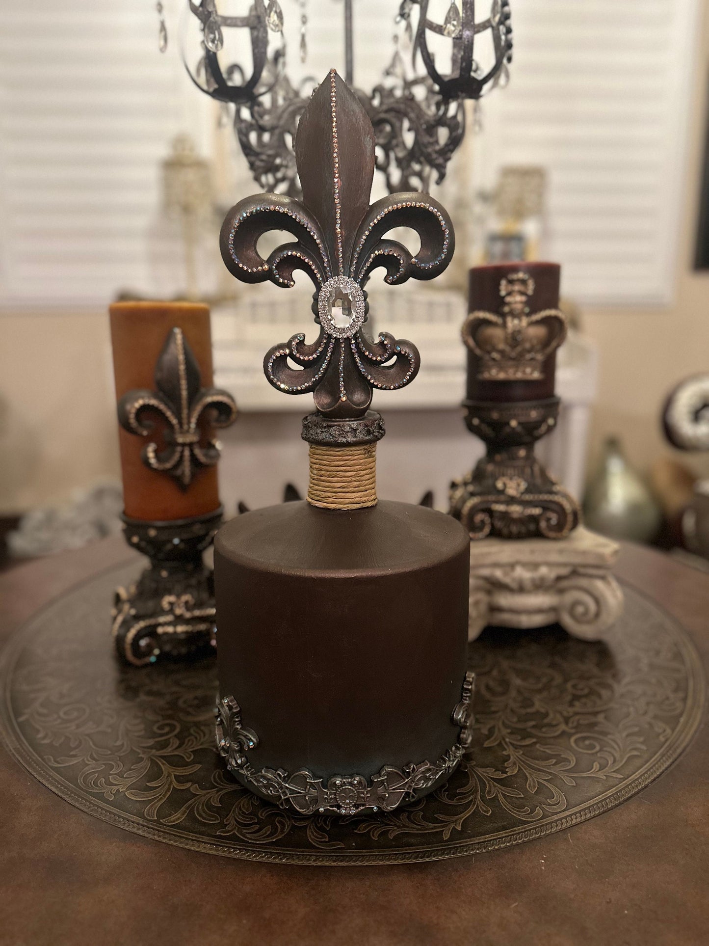 Fleur De Lis Bottle Jug