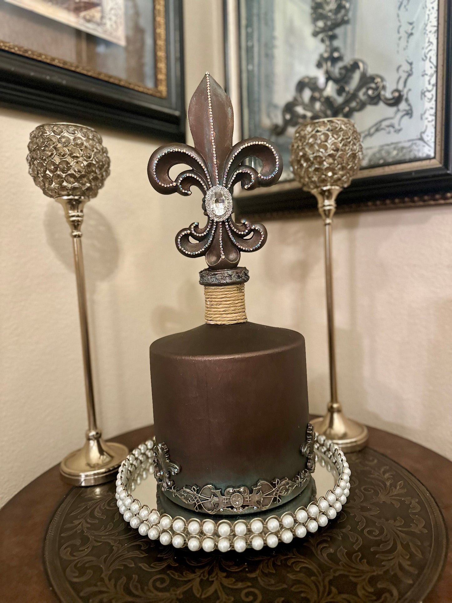 Fleur De Lis Bottle Jug