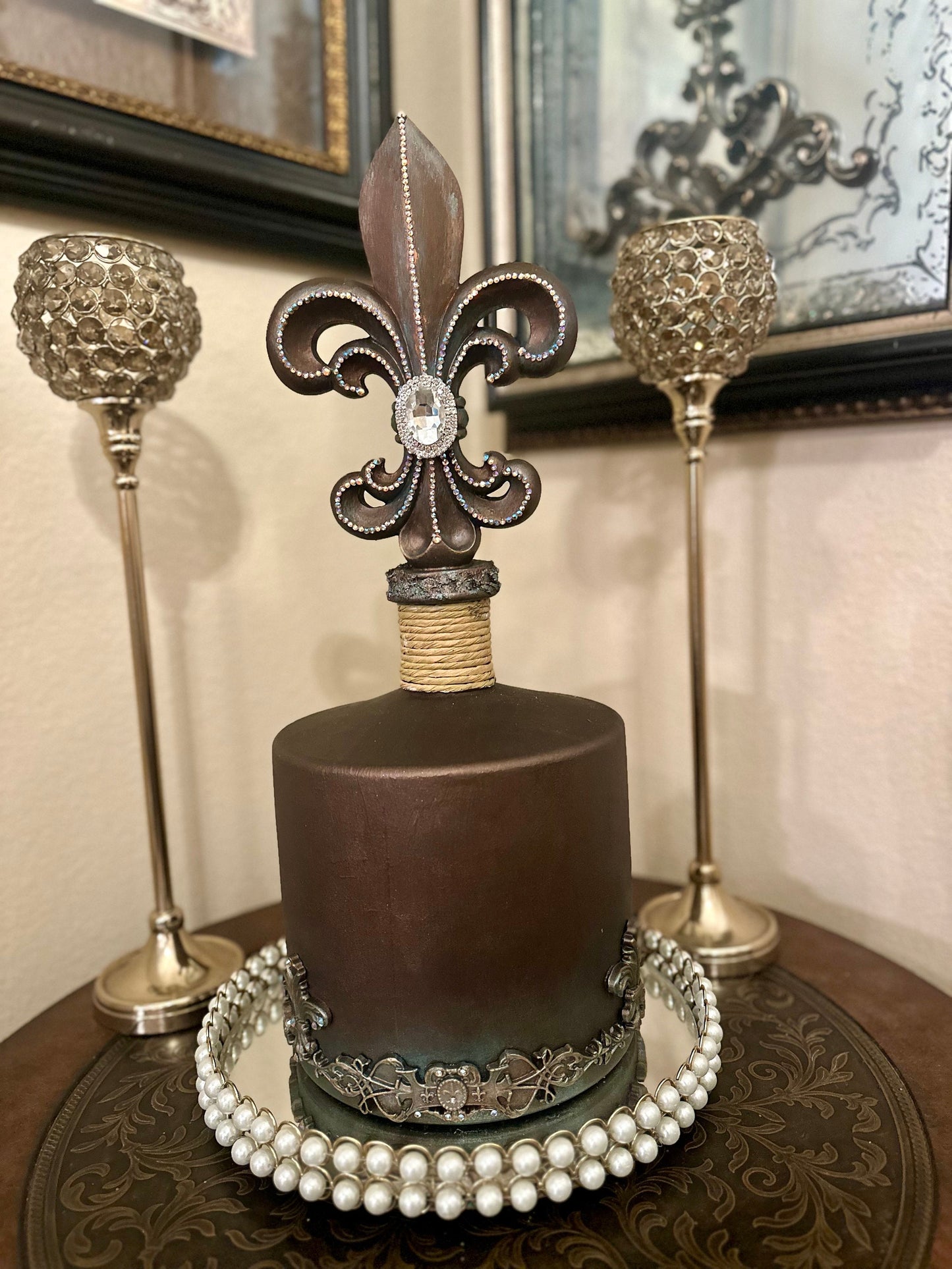 Fleur De Lis Bottle Jug