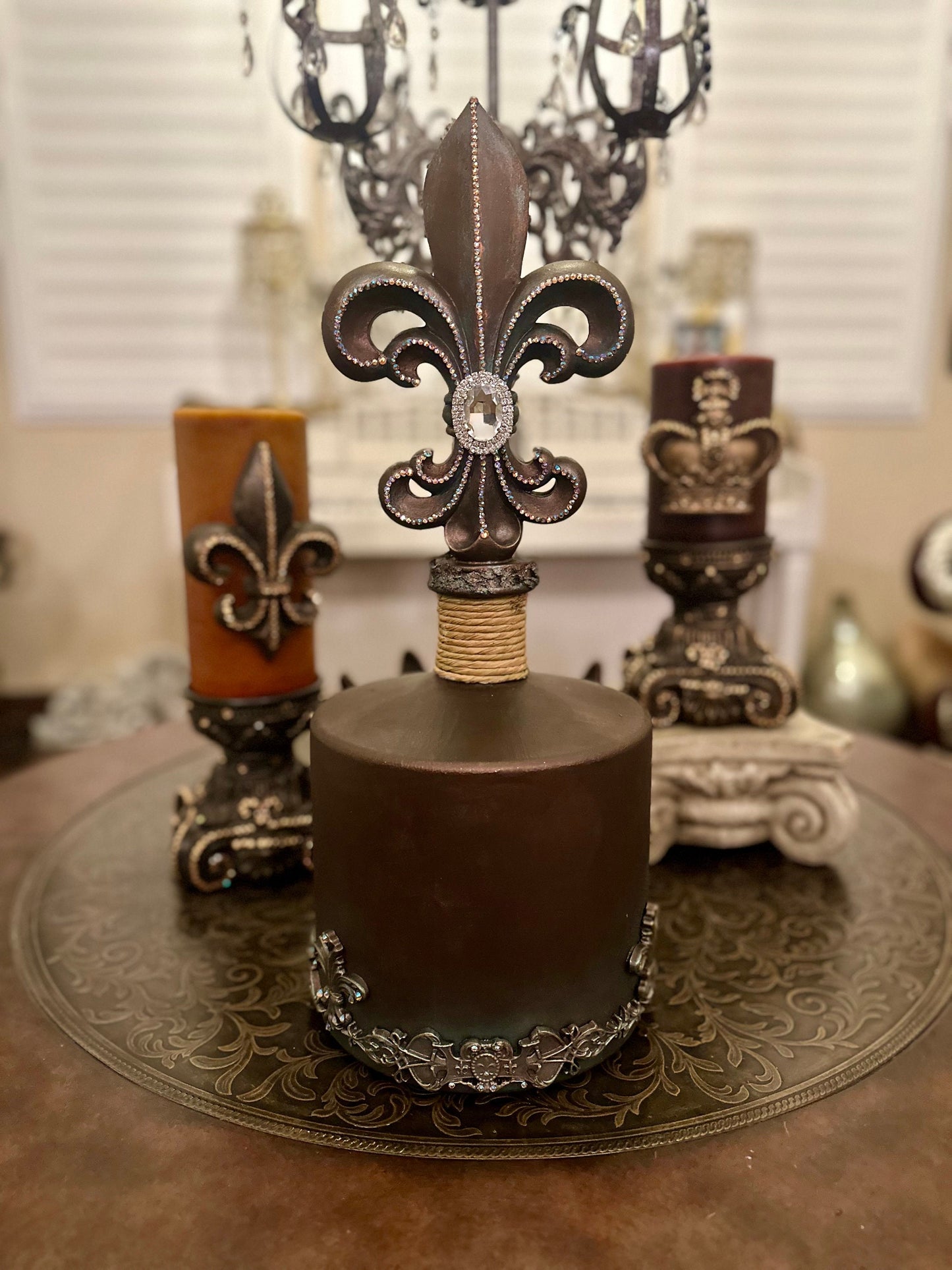 Fleur De Lis Bottle Jug