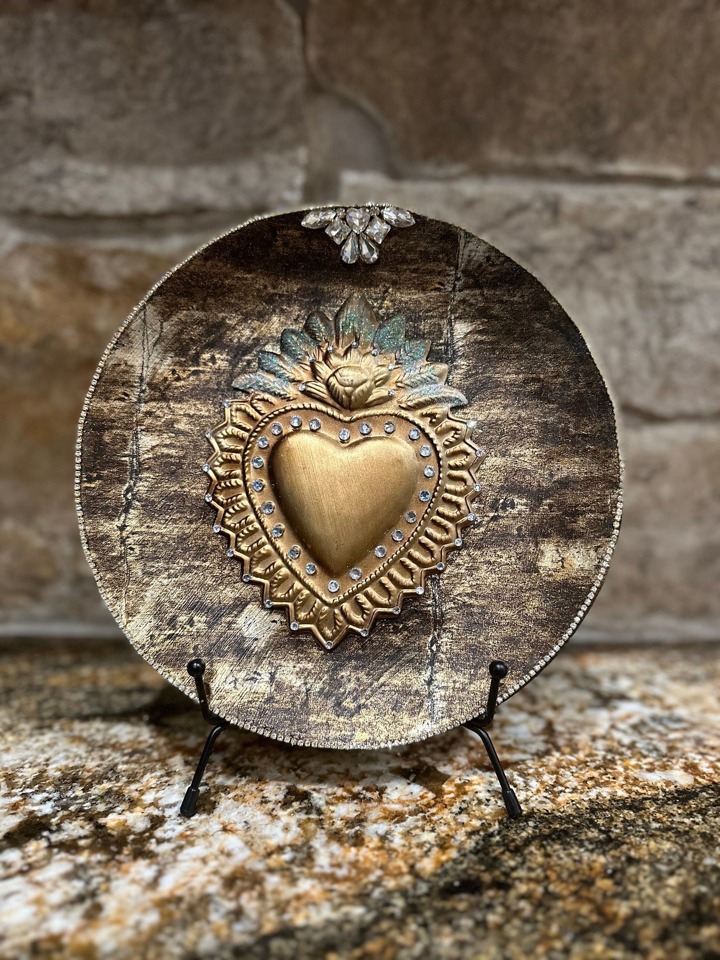 Flaming Heart Plate