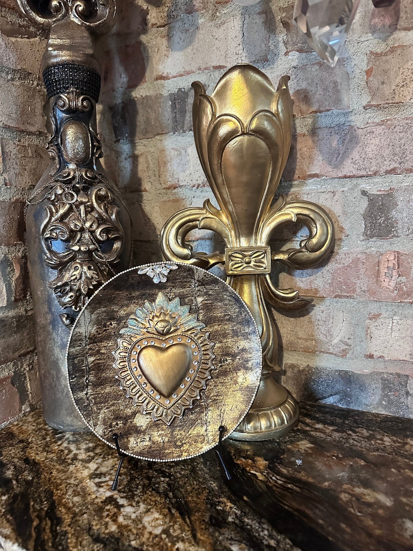 Flaming Heart Plate