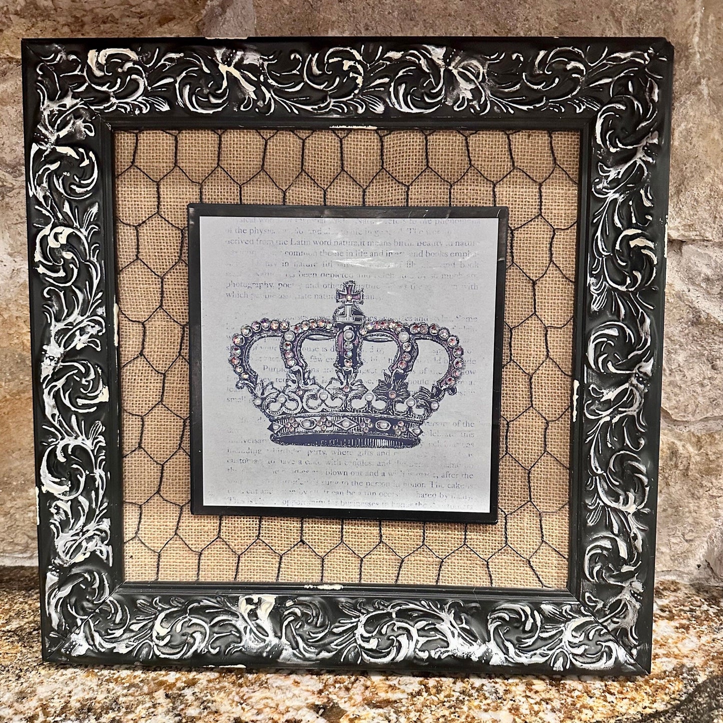 Framed Crown Picture