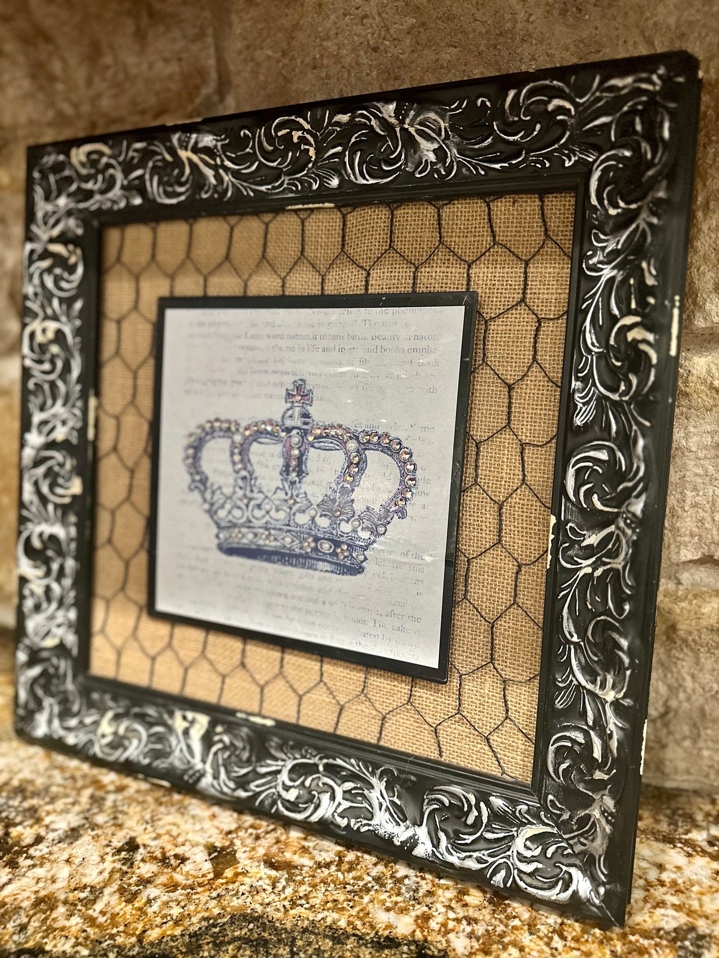 Framed Crown Picture