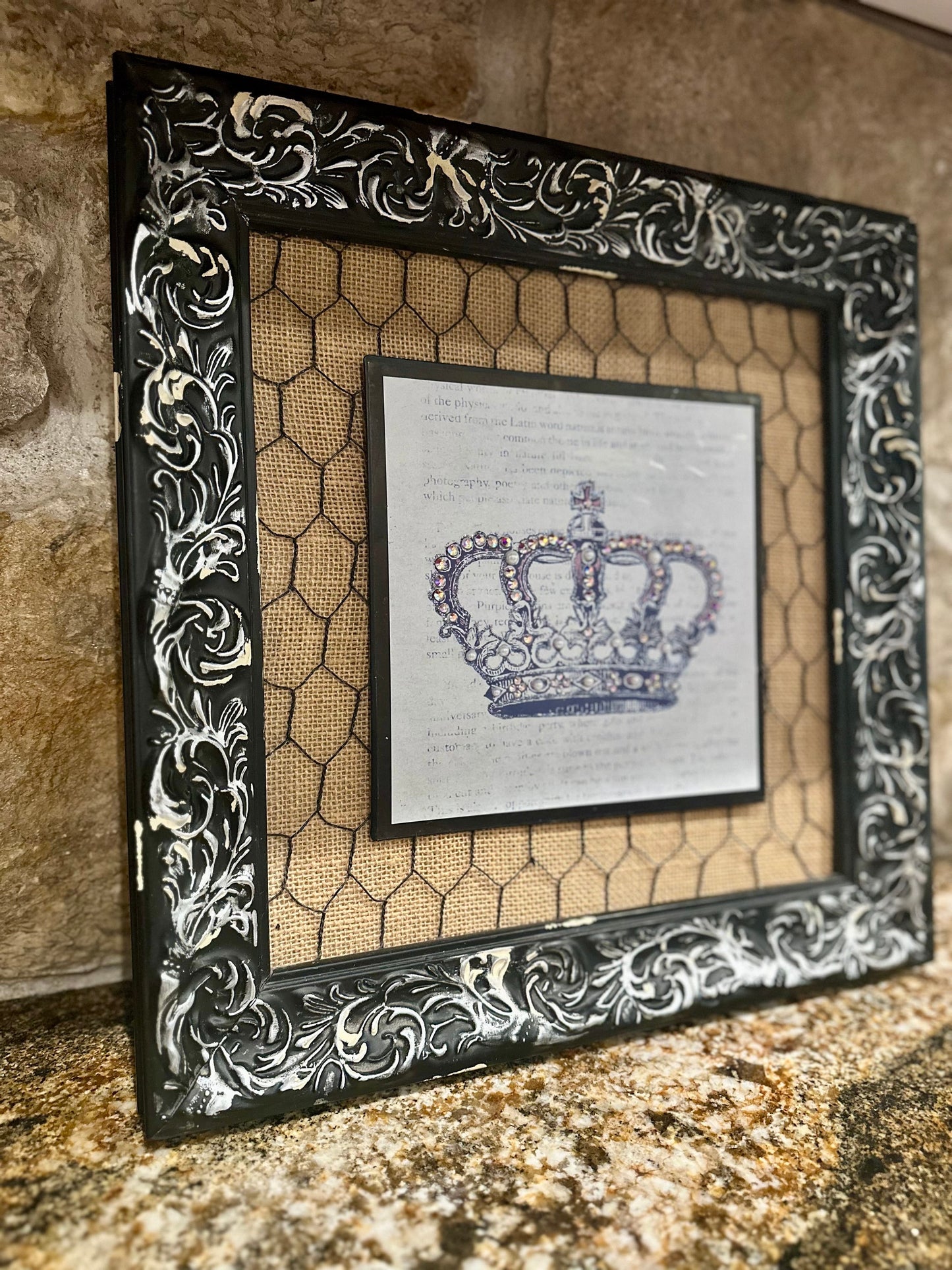 Framed Crown Picture