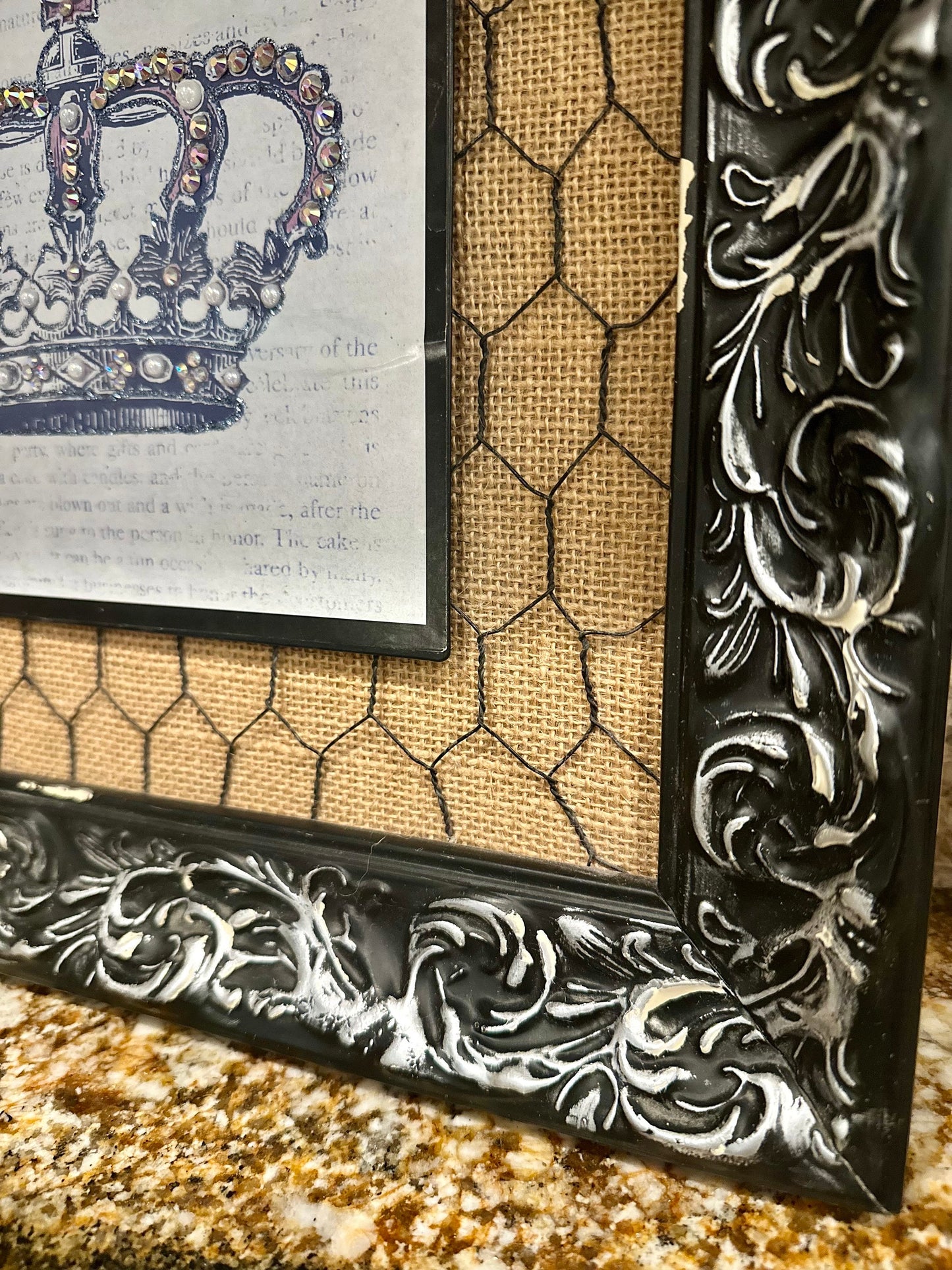 Framed Crown Picture