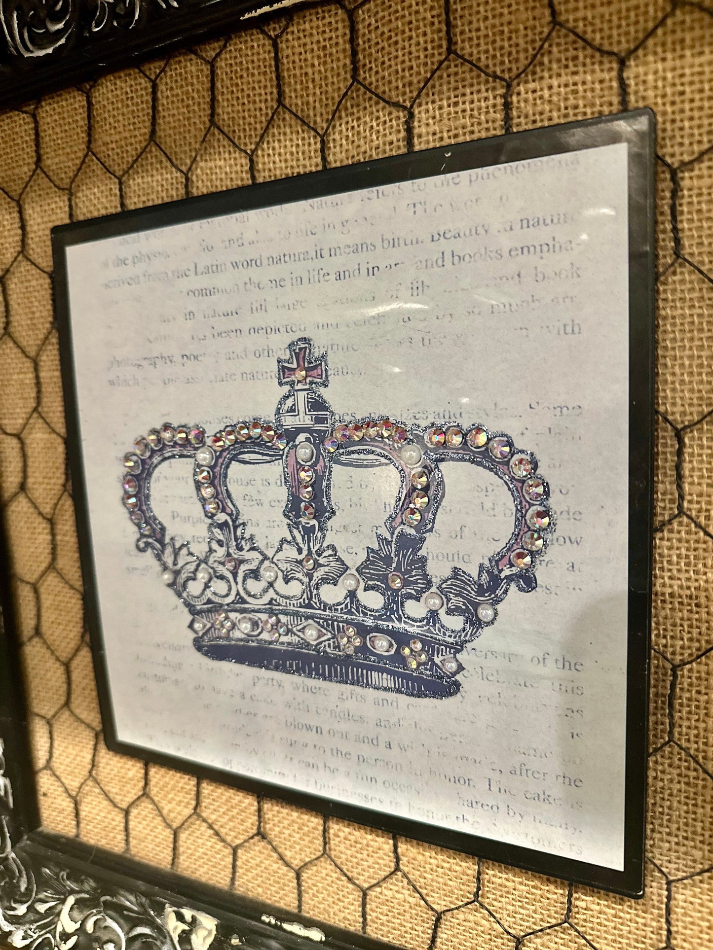 Framed Crown Picture