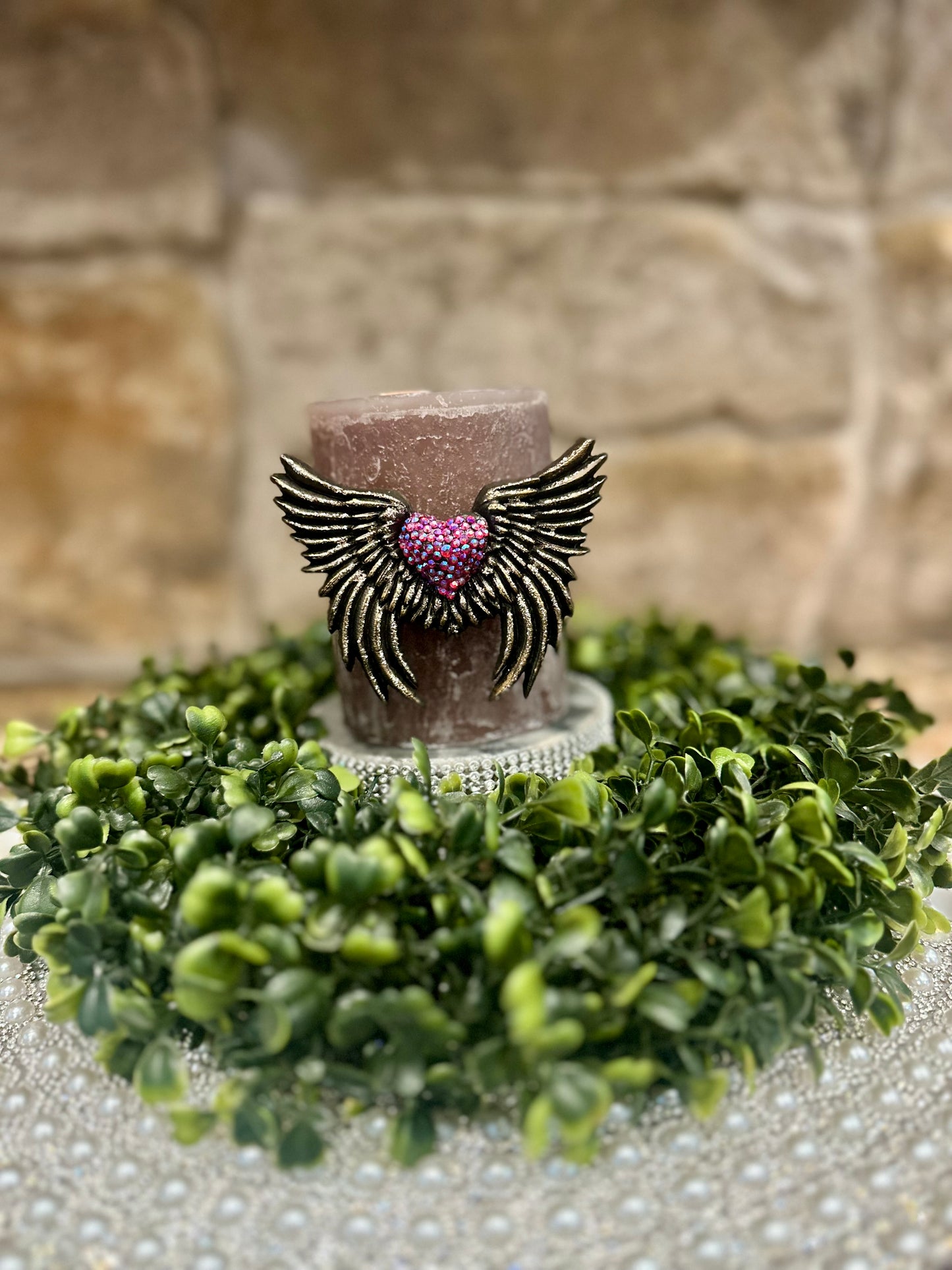 Heart Angel Wings Pin