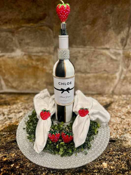 Strawberry Bottle Stopper