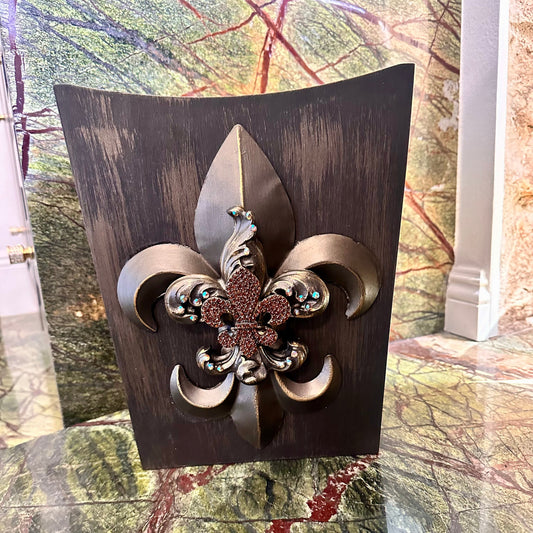 Fleur De Lis Trash Bin