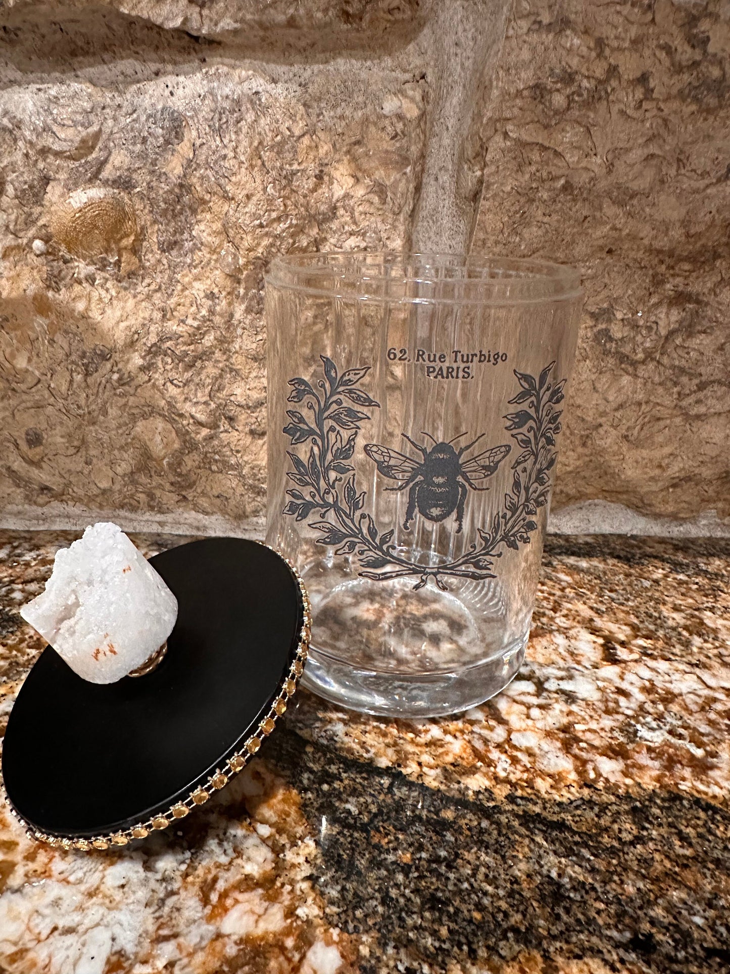 Queen Bee Canister Jar with Lid
