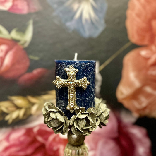Gold|silver Cross Candle Pin