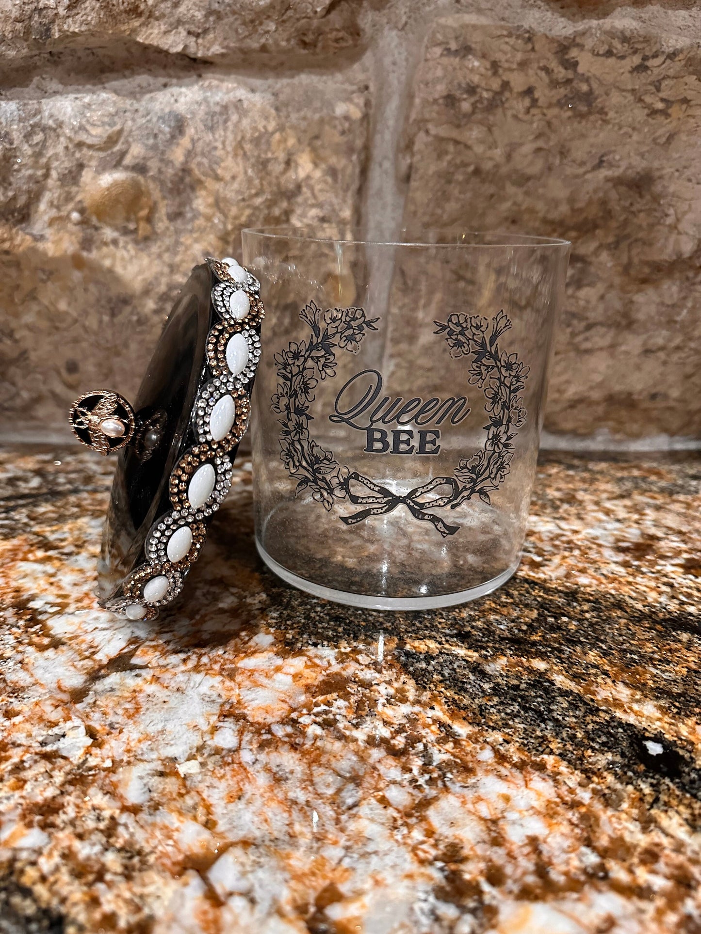 Queen Bee Canister Jar with Lid