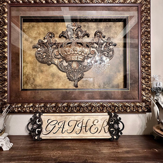 Decorative “GATHER” Plaque