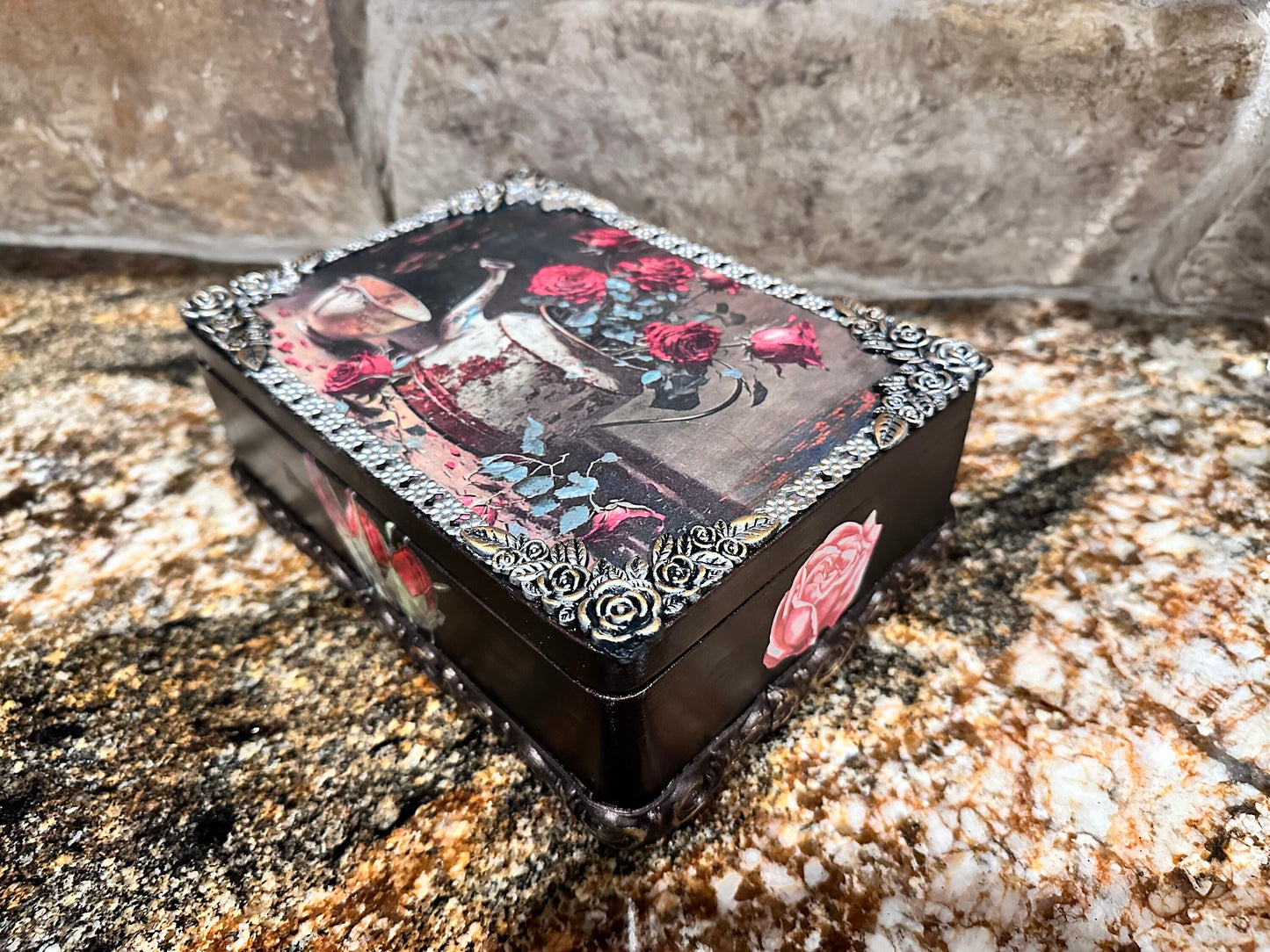 Wood Trinket Jewelry Box
