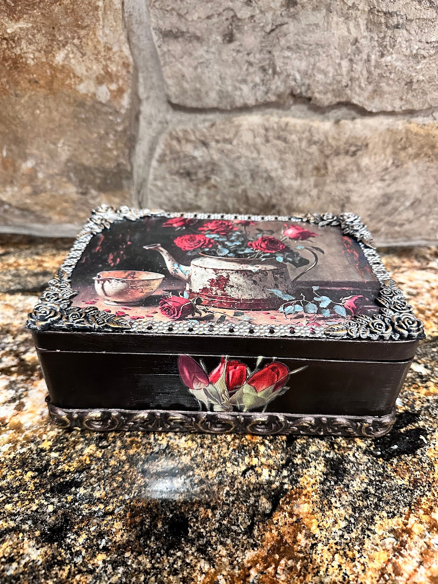 Wood Trinket Jewelry Box