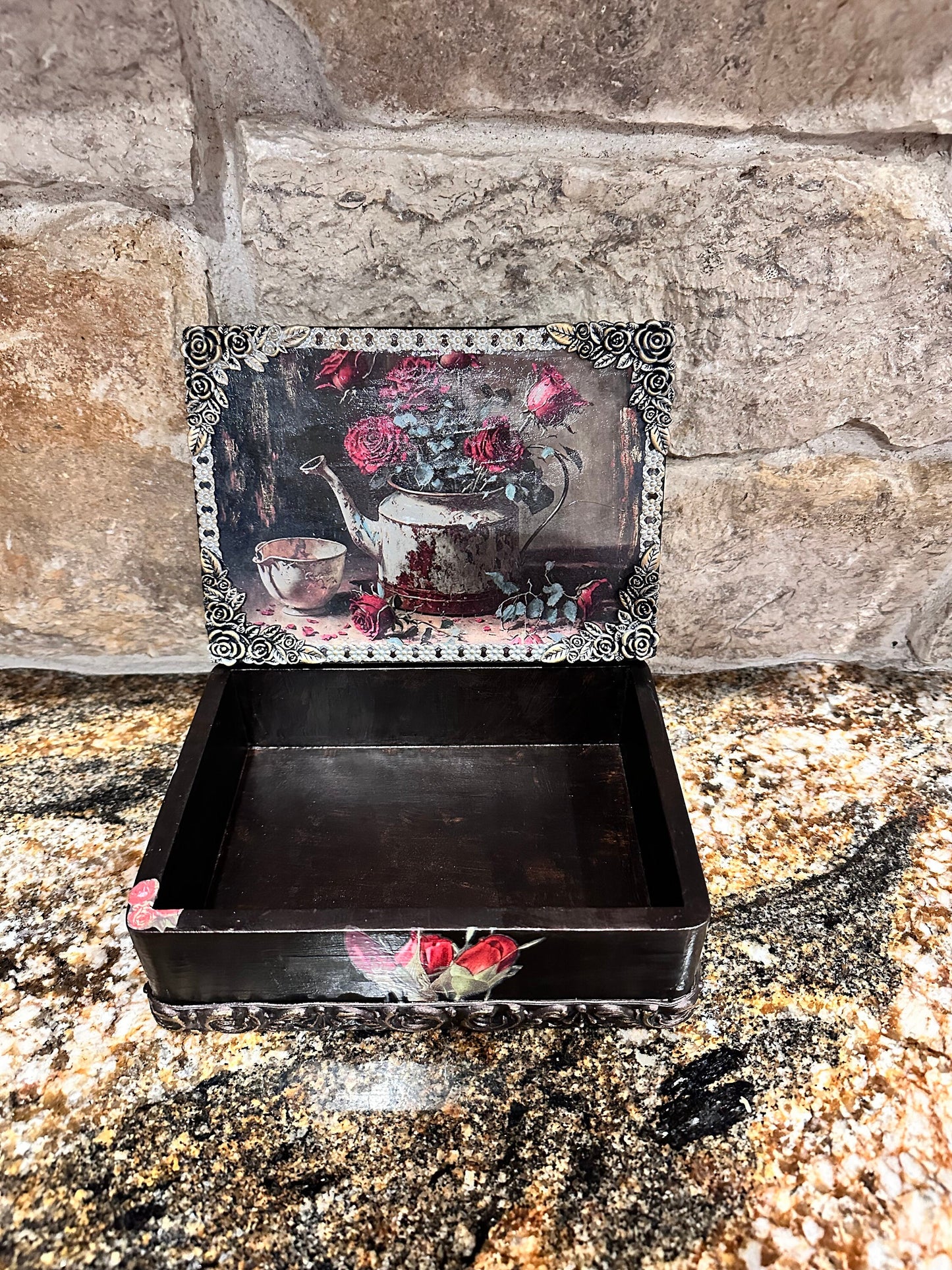 Wood Trinket Jewelry Box
