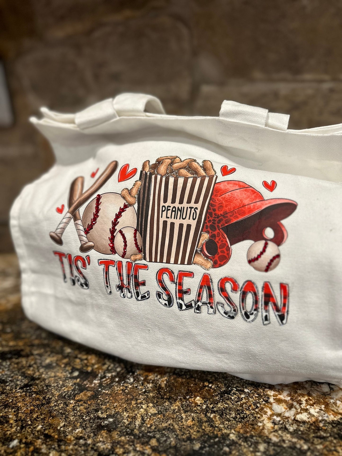 Baseball mom bag, baseball tote, baseball shoulder bag, baseball cotton tote, baseball team mom gift