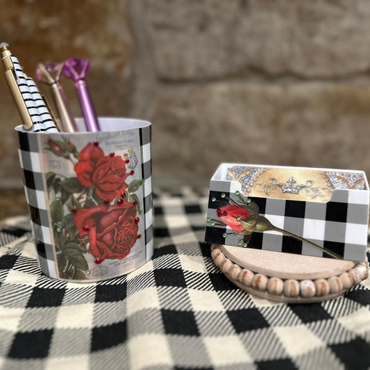 Rose Business Card Holder