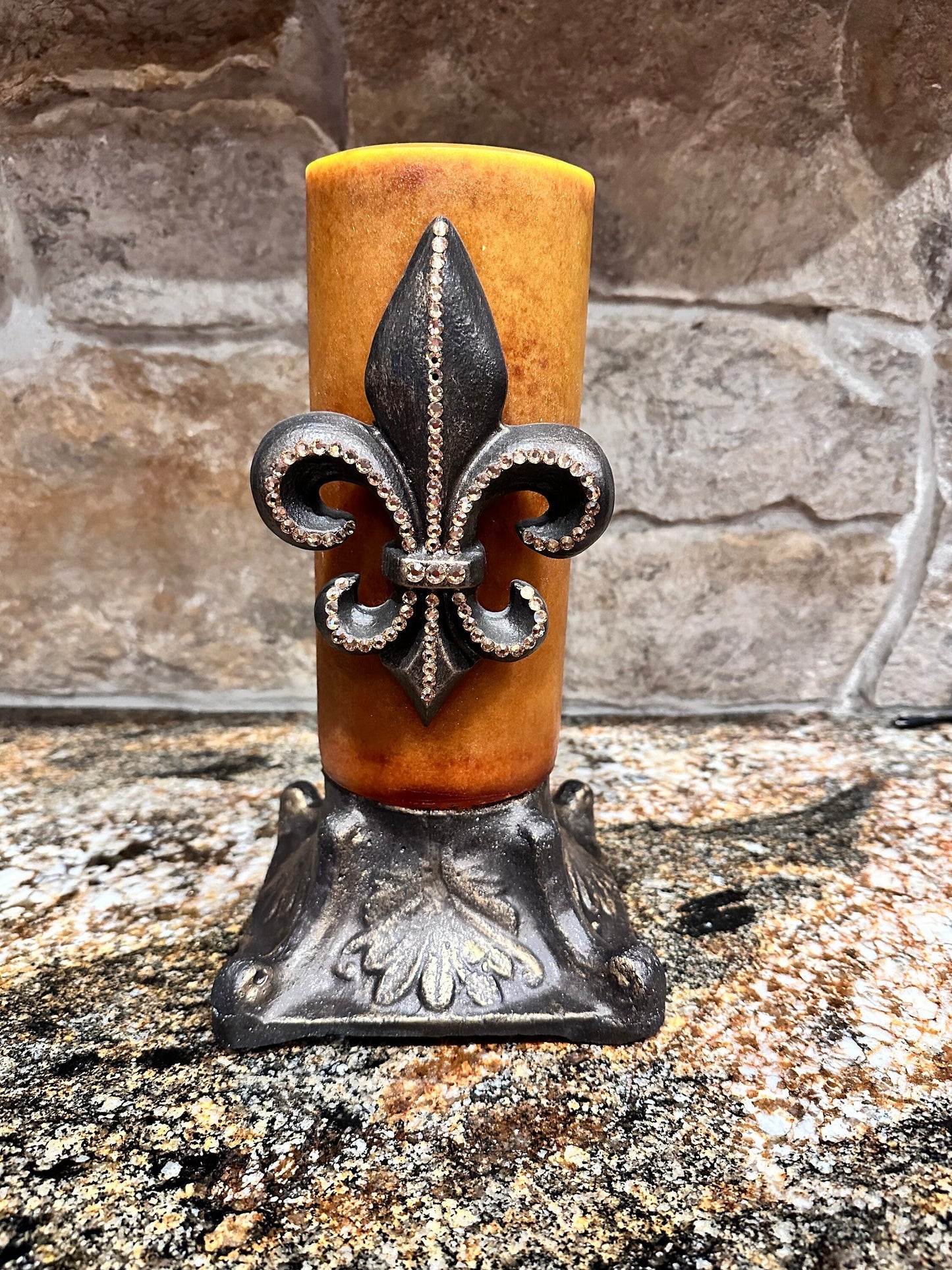 Candle holder, base capital riser, pedestal, old world decor, handmade, DIY, unique gift, home decor