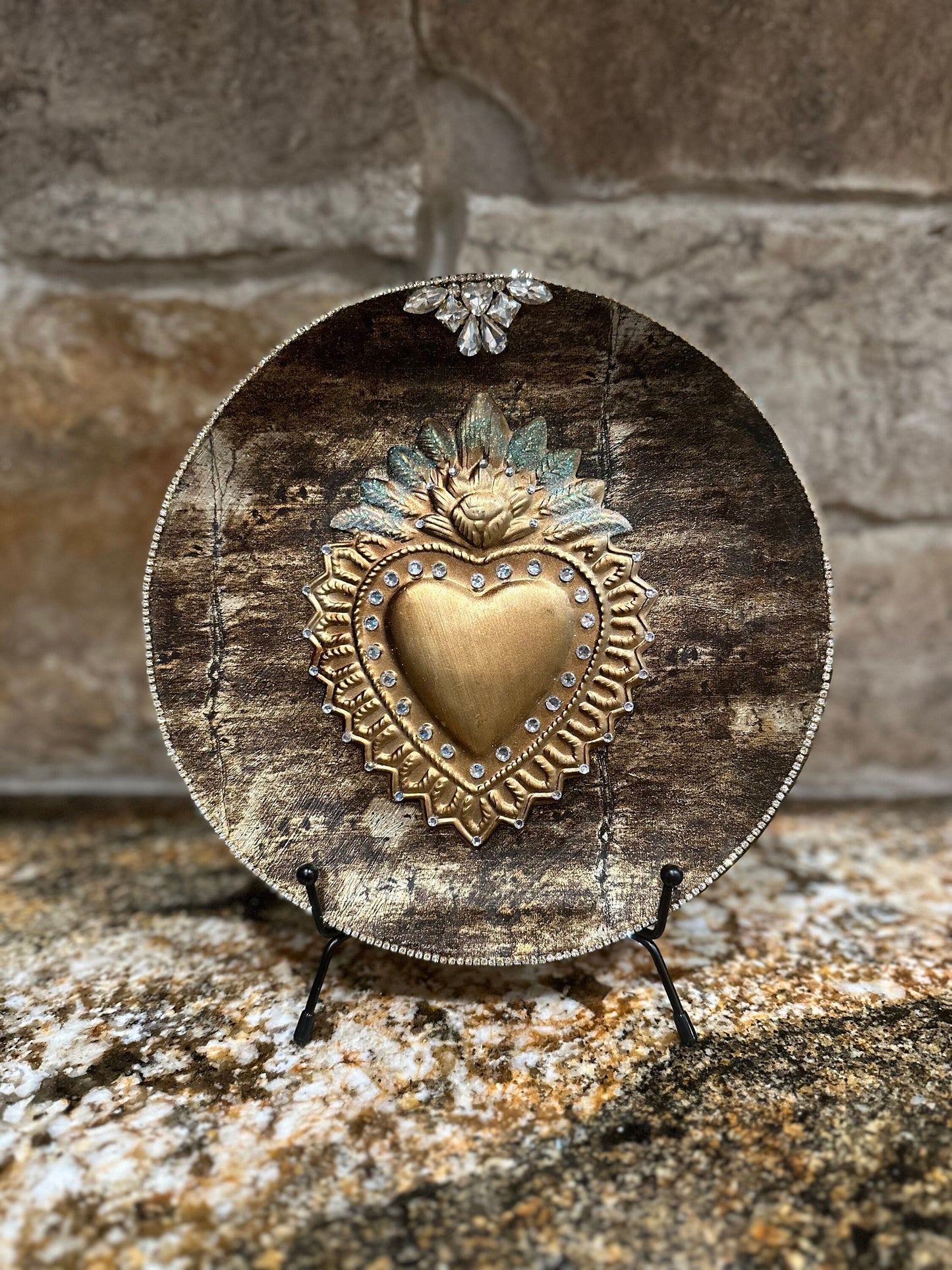 Flaming Heart Plate
