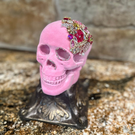 Pink Embellished Skull