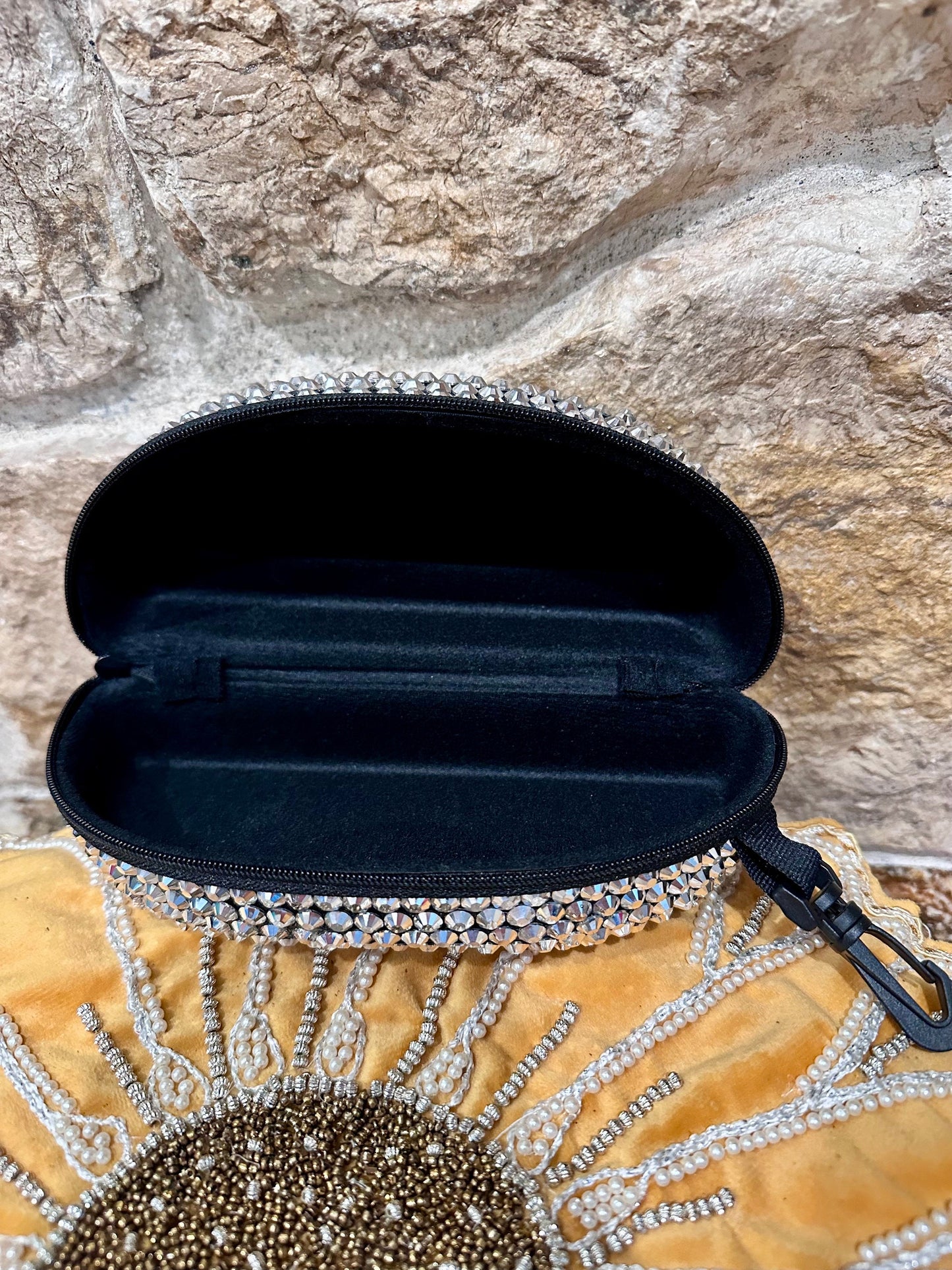 Embellished Sunglass Case