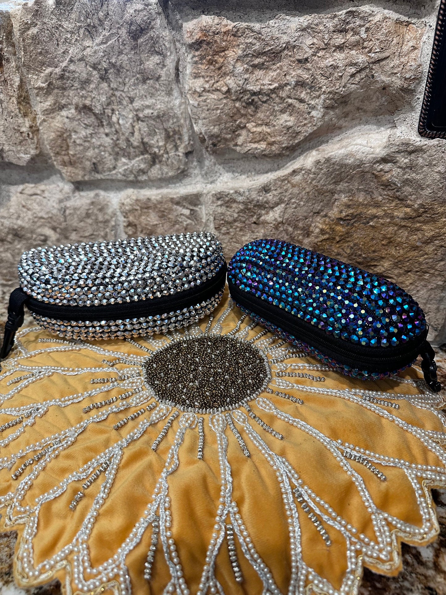 Embellished Sunglass Case