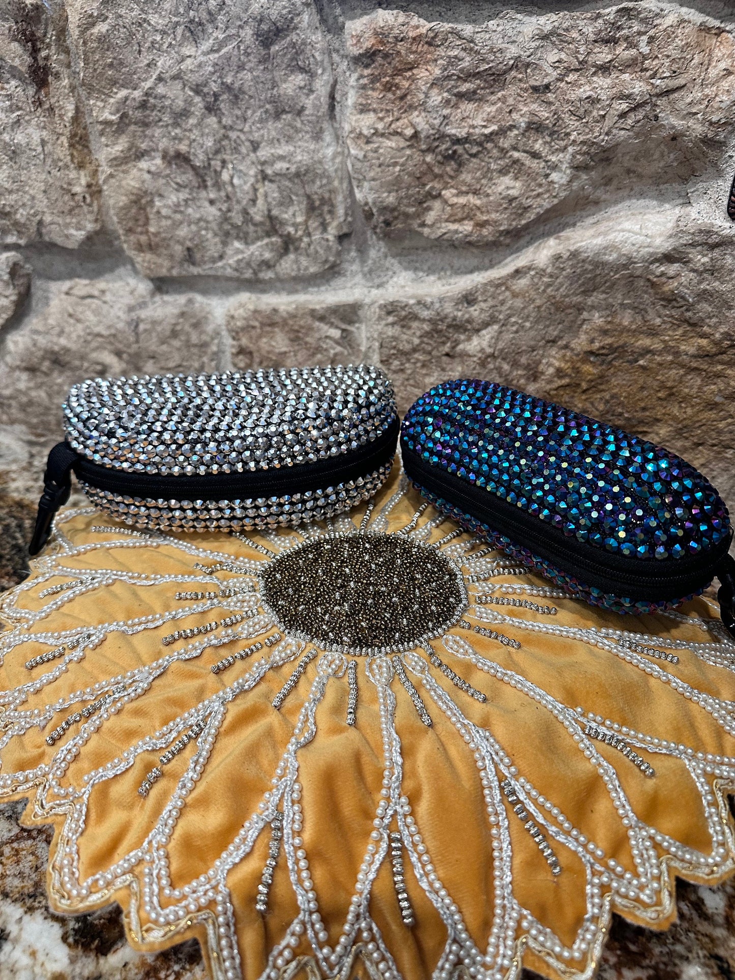 Embellished Sunglass Case